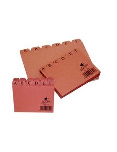 INDICE FICHEROS CARTON CUERO A Z 215X160MM Nº5